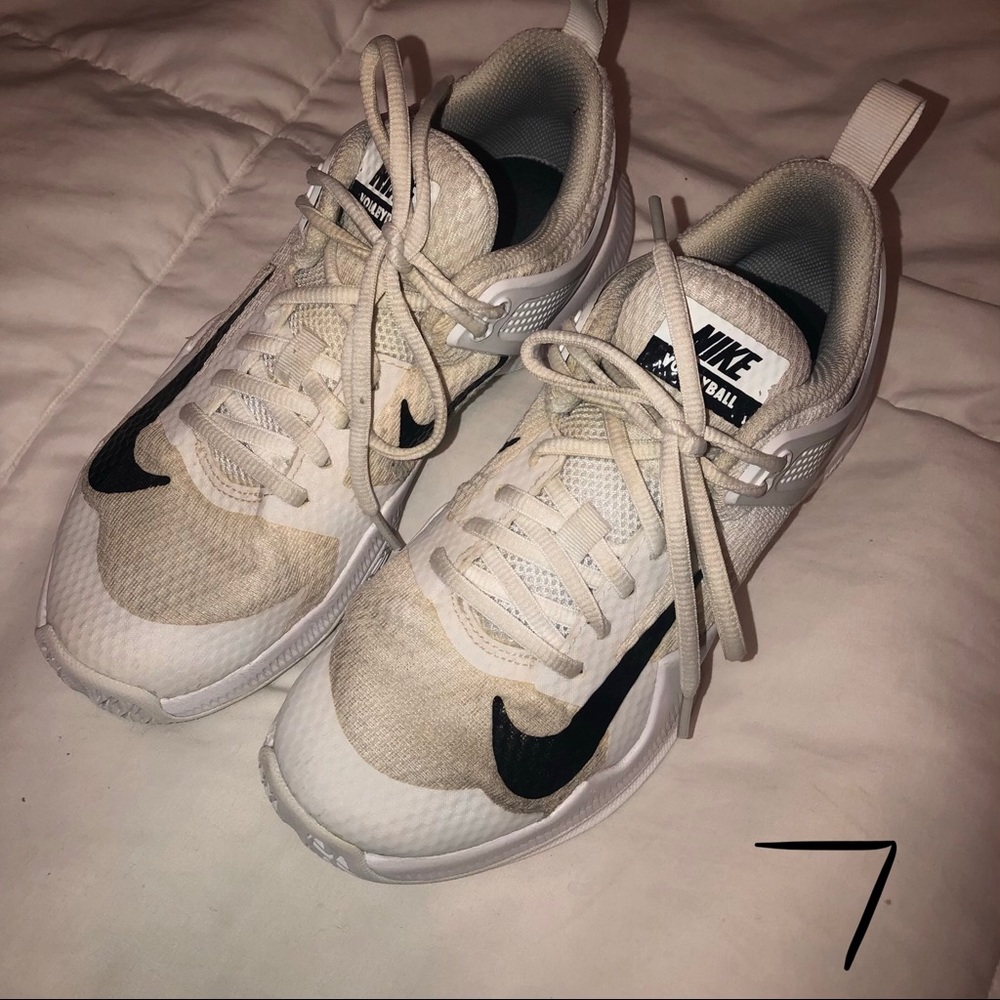 White Nike Volleyball Shoes